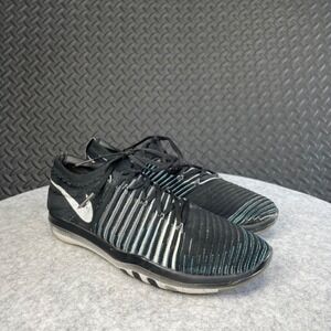 Nike Free Transform Women's Flyknit Black Glow White‎ 833410-001 Sz 10